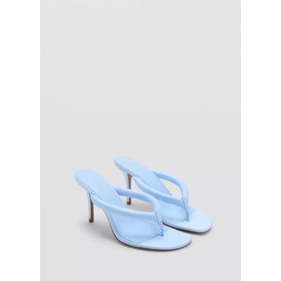 Sandales à talon aiguille à brides matelassées MANGO