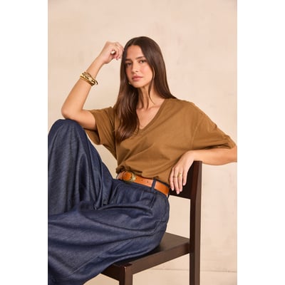 T-shirt à manches 3/4 en coton TED Maison 123