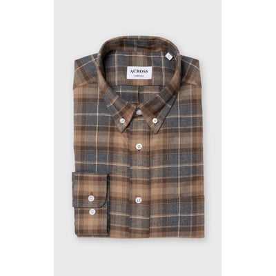 Chemise Confort fit à grands carreaux en flanelle ACROSS