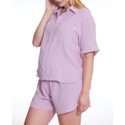 Pyjashort de maternité Ice cream lilas CACHE COEUR