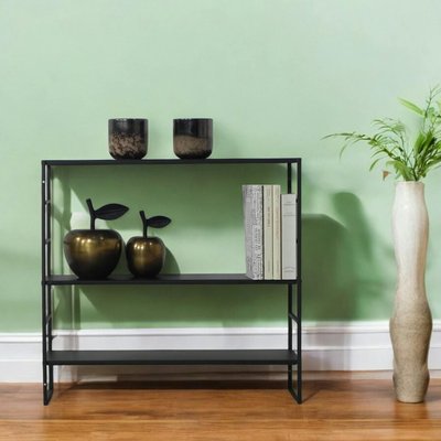 Etagère murale 3 étages en métal noir 58x22x55cm PIER IMPORT