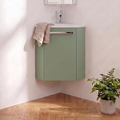 Ensemble lave-mains d'angle + robinet SKINO MOB IN