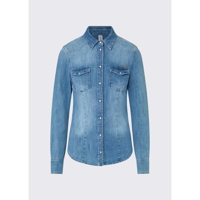 Chemise en toile denim avec broderie LIU JO