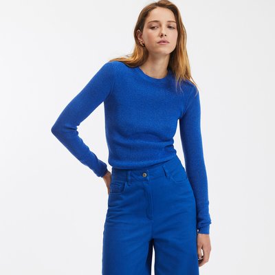 Pull col rond, en maille brillante LA REDOUTE COLLECTIONS
