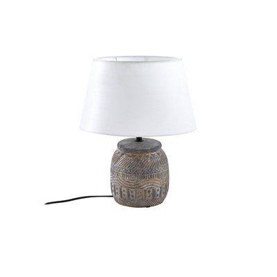 Lampe à poser en textile traditionnelle LINDBY