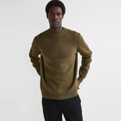 Pull col rond en mélange coton et cachemire MONOPRIX