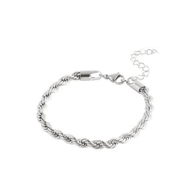 Bracelet chaîne torsadée en acier inoxydable NEXT