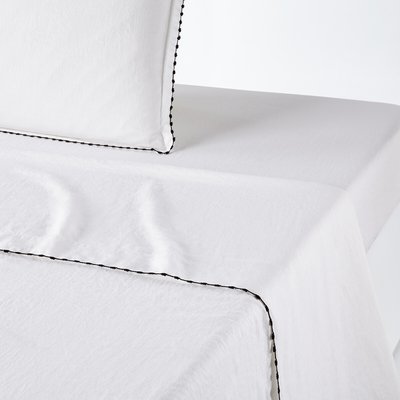Drap plat lin lavé, Léone LA REDOUTE INTERIEURS
