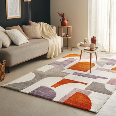 Tapis salon et chambre tissé motif géométrique ECHO 3 UN AMOUR DE TAPIS