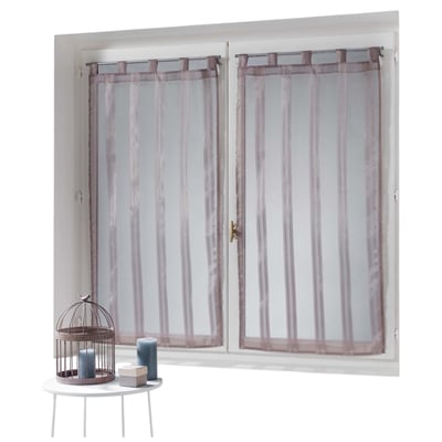 Paire de voilage rayures Bandas Jacquard EDEN