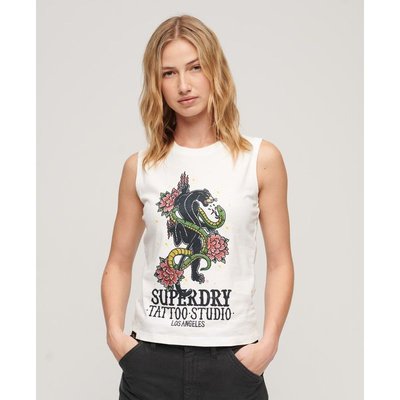 Débardeur à strass effet tatouage SUPERDRY