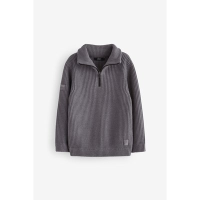 Pull style militaire en maille à col zippé NEXT