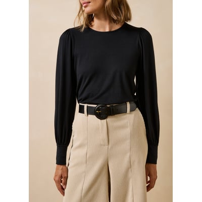 Ceinture en cuir boucle ronde LA FEE MARABOUTEE