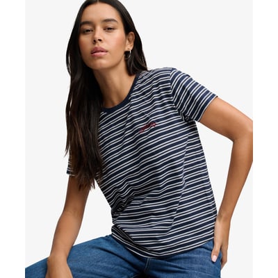 T-shirt Essential Logo Rayé Coupe Ajustée SUPERDRY