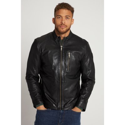 Veste de motard en cuir. Col montant JP1880