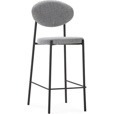 Tabouret de bar en tissu et métal RECOLLECTION