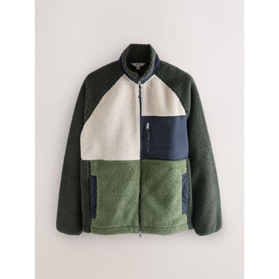 Polaire en colour-block zippée à col cheminée NEXT