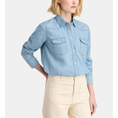 Chemise droite eldorado en coton GALERIES LAFAYETTE