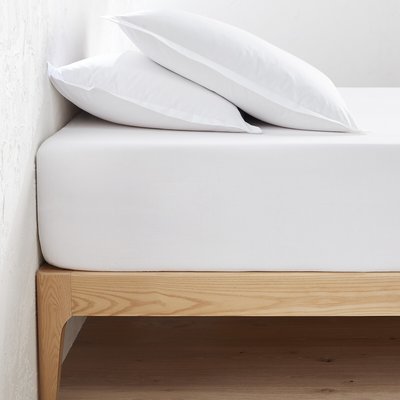 Drap-housse percale coton, bonnet 40 cm, Scenario LA REDOUTE INTERIEURS