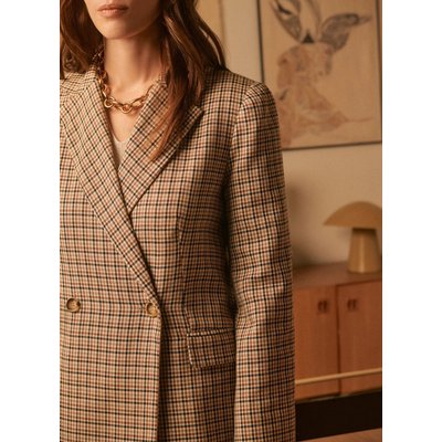 Blazer large Prince de Galles EBAVITA NAF NAF