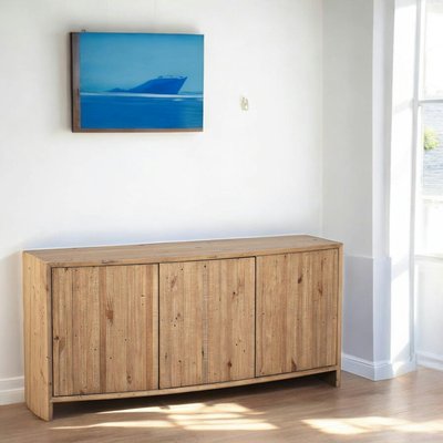 Buffet en bois recyclé FSC 3 portes NELSON PIER IMPORT