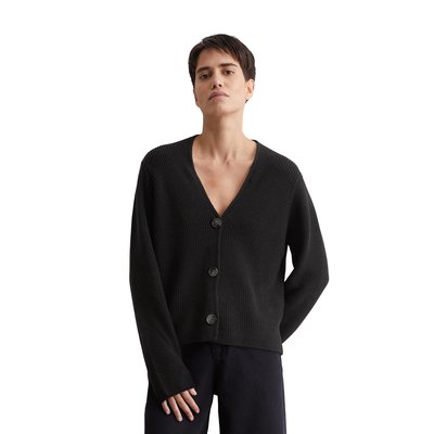 Cardigan col V relaxed en coton organique lourd MARC O'POLO