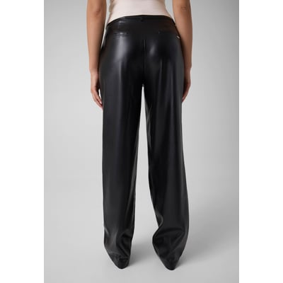 Pantalon En Simili Cuir Wide-Leg GUESS