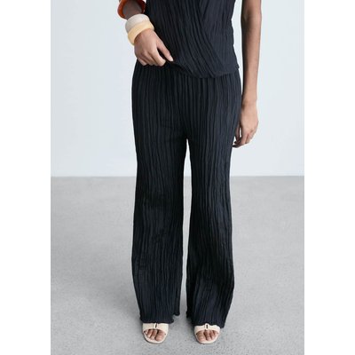 Pantalon droit plissé MANGO