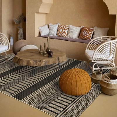 Tapis kilim tissé motif ethnique LONA 1 UN AMOUR DE TAPIS