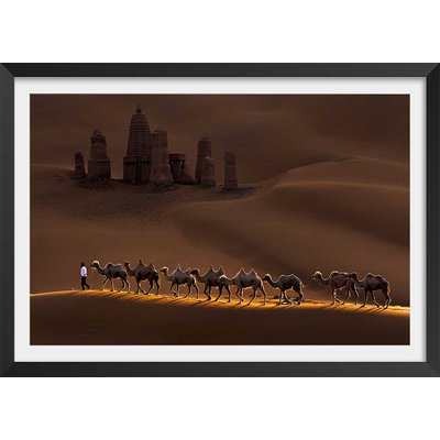 Affiche desert du Kumtag HEXOA