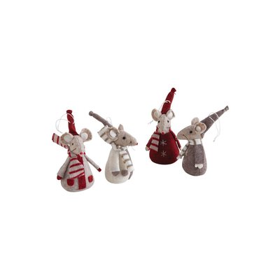 Souris en feutrine Lot de 4 AUBRY GASPARD