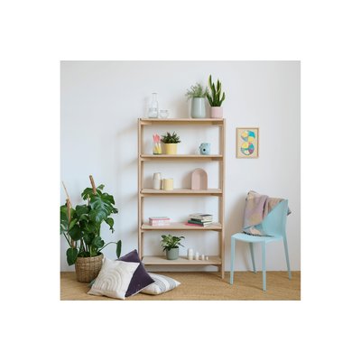 Bibliothèque scandinave en chêne blanchi 4 tablettes - BRENDA HELLIN, DEPUIS 1862
