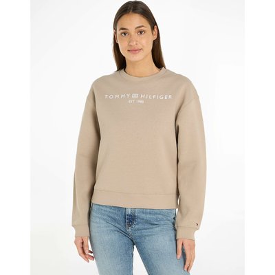 Sweatshirt mit Logo-Schriftzug, runder Ausschnitt TOMMY HILFIGER