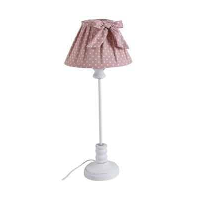 Lampe en bois et coton à pois AUBRY GASPARD