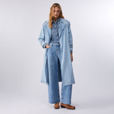 Trench long en jean LIU JO