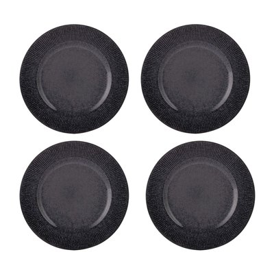 Set of 4 Reactive Linear Dinner Plates MASON CASH