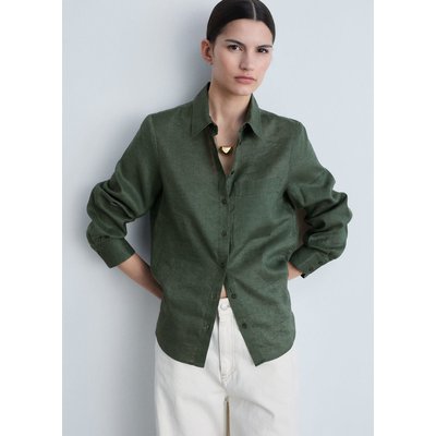 Chemise lin poche MANGO