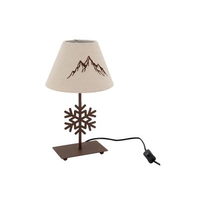 Lampe à poser métal découpé Chatel Flocon AUBRY GASPARD