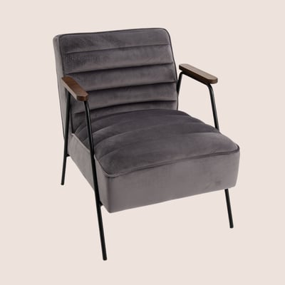 Fauteuil en velours   Hutch AMADEUS