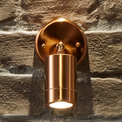 Copper Adjustable Spot Outdoor Wall Light SO'HOME