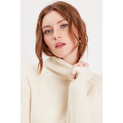 Pull col roulé cotelé femme 2025