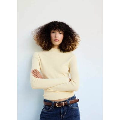 Pull-over maille col montant MANGO
