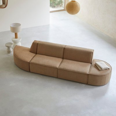Canapé modulable en tissu camel, 2-3 places DARIO TIKAMOON