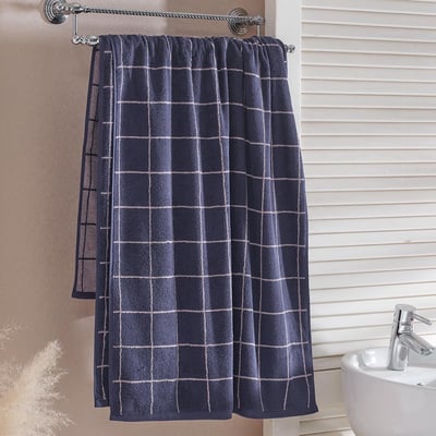 Drap de bain 500 g/m² ARCADIA CHECK SENSEI MAISON