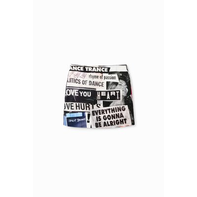 Desigual - Mini-jupe slim journal DESIGUAL