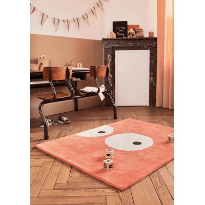 Tapis enfant rectangulaire épais, Coton bio GOTS, ZOEILS BLEUU STUDIO