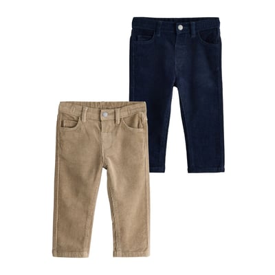 Pantalon en velours côtelé, lot de 2 NEXT