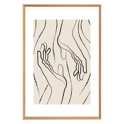 Tableau Mural Encadré Lignes Abstraites ILLUSTRATION CEANOTHE