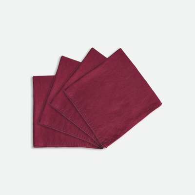 Lot de 4 serviettes de table lin lavé Victorine LA REDOUTE INTERIEURS
