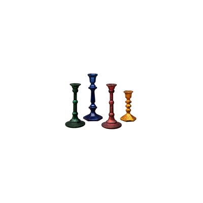 Bougeoirs en verre multicolore (Lot de 4) H26 NAOS CHEHOMA